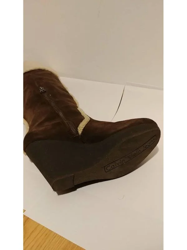Cizme Calvin Klein EU 37 | Maro, Piele ecologică - Image 8