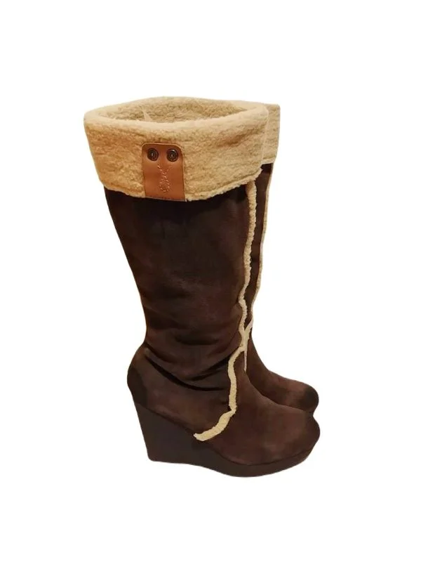 Cizme Calvin Klein EU 37 | Maro, Piele ecologică
