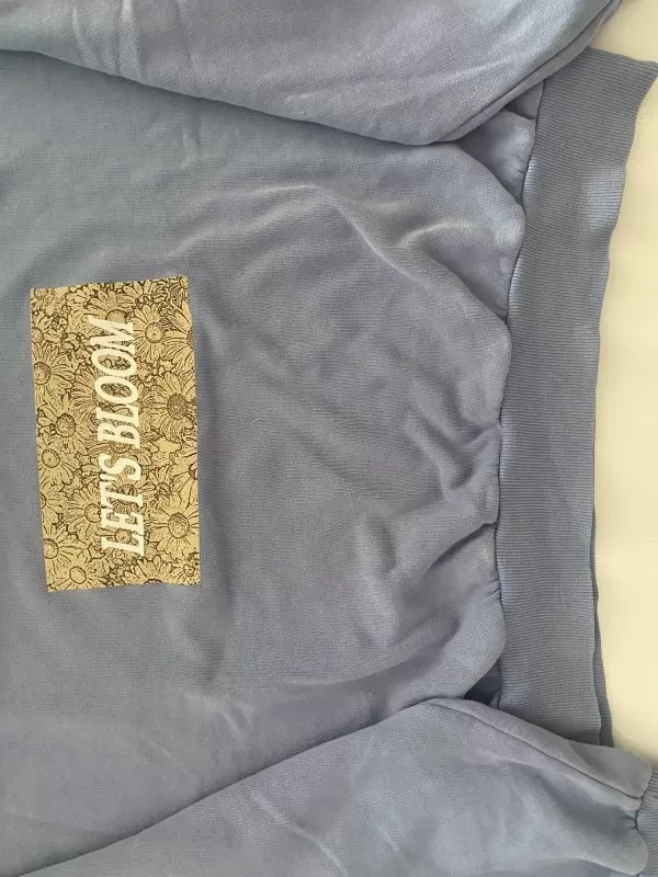 Pulover Pull&Bear S | Mov, Normal, Regular fit, Bumbac - Image 7