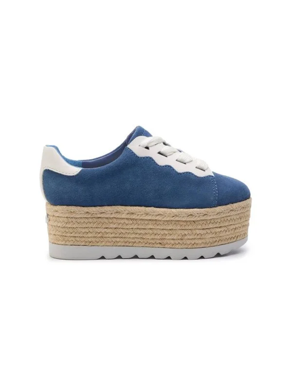 Sneakers Guess EU 37 | Albastru, Piele naturală