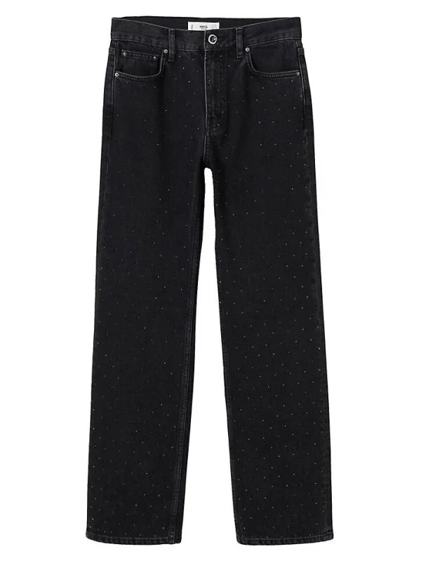 Blugi Mango EU 34 | Negru, Lungi, Denim - Image 5