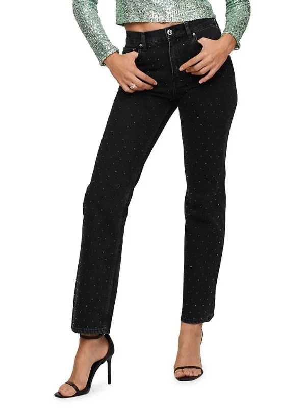 Blugi Mango EU 34 | Negru, Lungi, Denim - Image 3