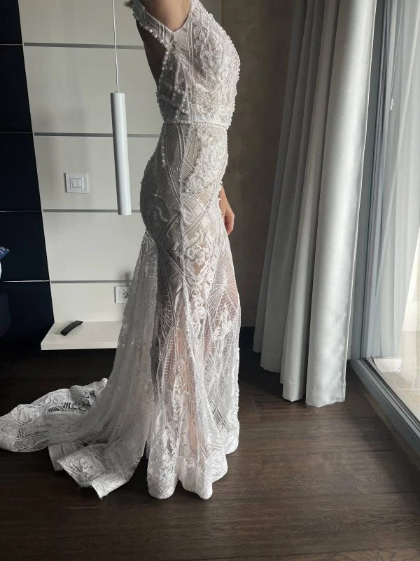 Rochie de seară DONA MATOSHI S | Alb, Maxi - Image 4