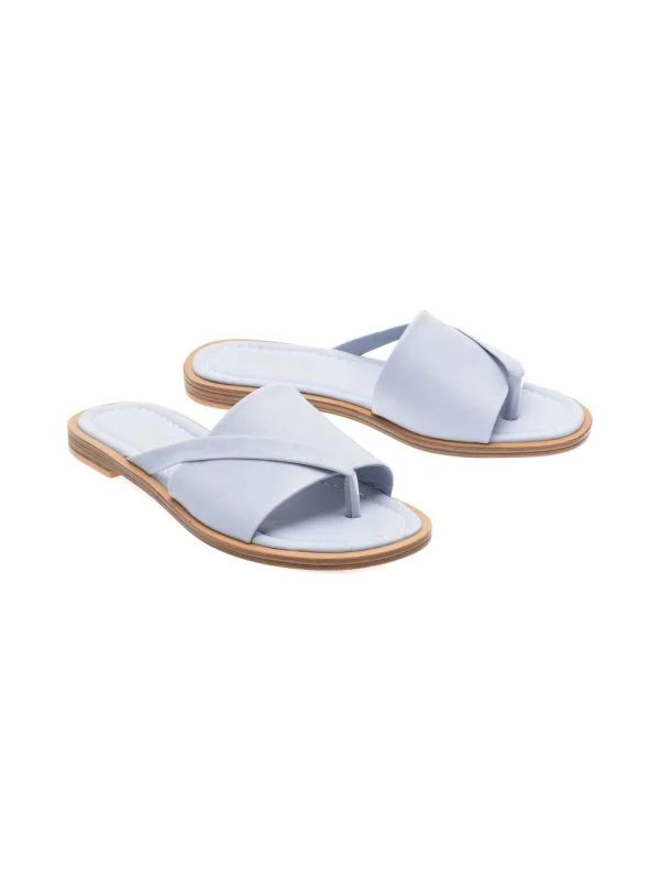 Șlapi FLAVIA PASSINI EU 37 | Albastru, Piele naturală - Image 2