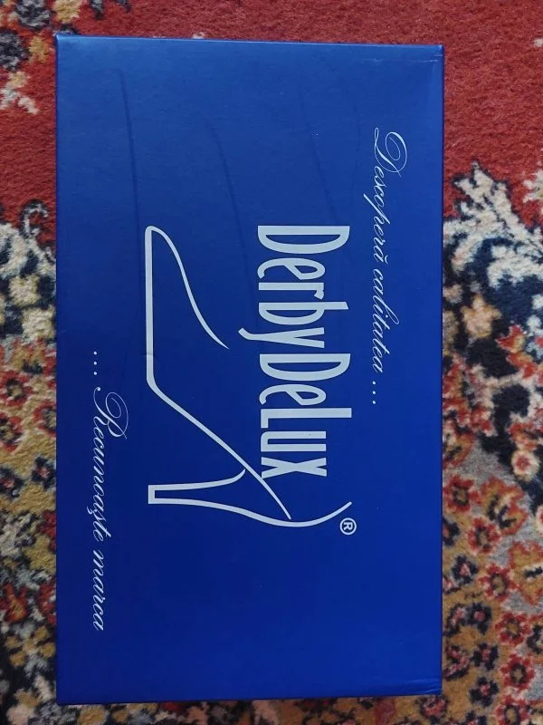 Pantofi cu toc înalt DERBY DE LUX EU 37 | Roșu, Piele naturală - Image 3