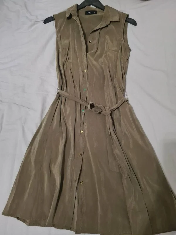 Rochie casual Mohito S | Khaki, Mini - Image 8