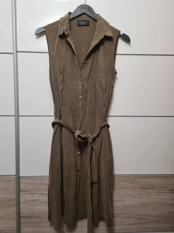 Rochie casual Mohito S | Khaki, Mini - Image 2