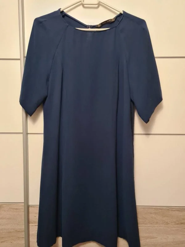 Rochie casual Zara S | Albastru, Mini, Poliester - Image 2