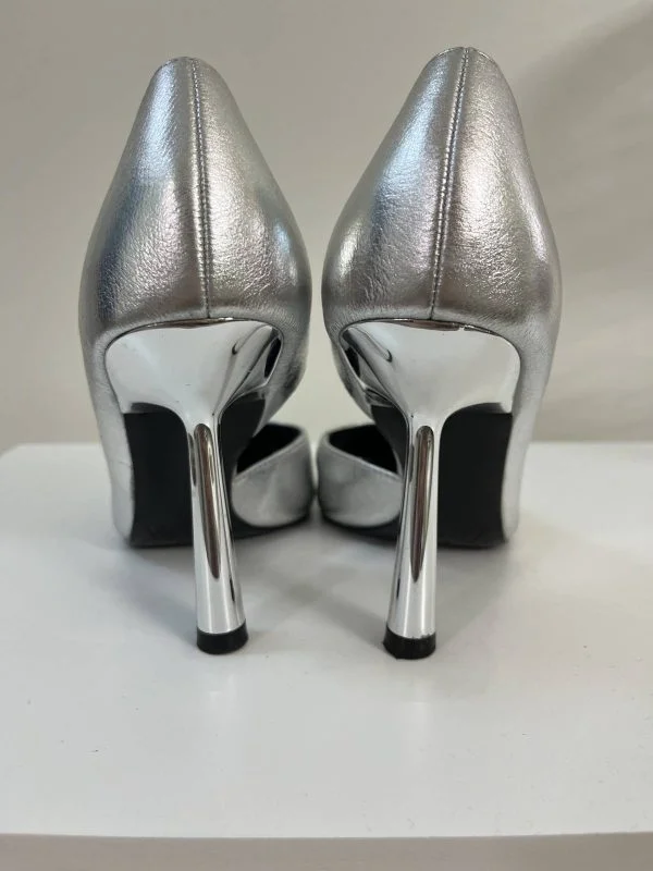 Pantofi cu toc înalt Zara EU 36 | Gri, Piele ecologică - Image 7