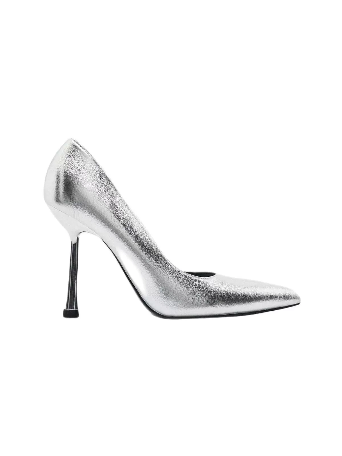 Pantofi cu toc înalt Zara EU 36 | Gri, Piele ecologică