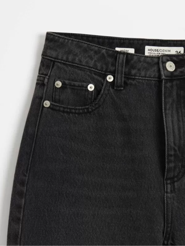 Blugi HOUSEBRAND EU 34 | Negru, Lungi, Bumbac - Image 7