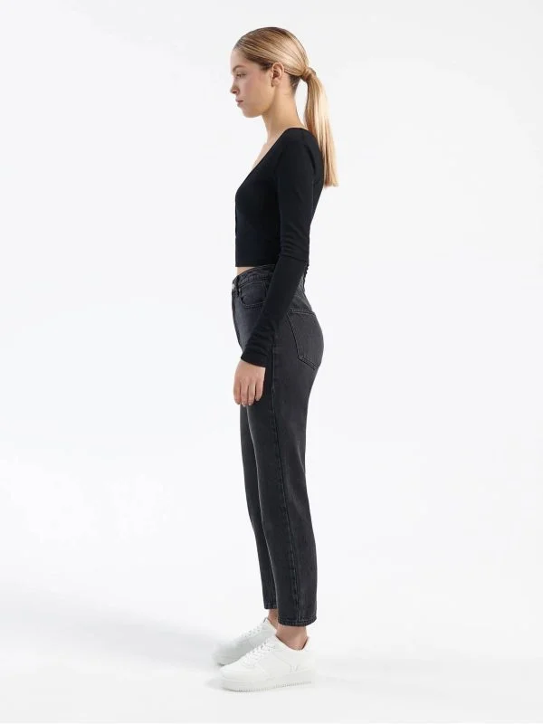 Blugi HOUSEBRAND EU 34 | Negru, Lungi, Bumbac - Image 4