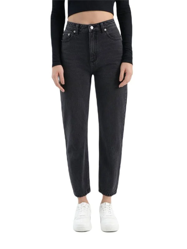 Blugi HOUSEBRAND EU 34 | Negru, Lungi, Bumbac