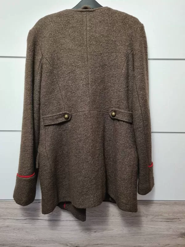 Palton lung Pull&Bear M | Khaki, Fără glugă, Vâscoză - Image 3