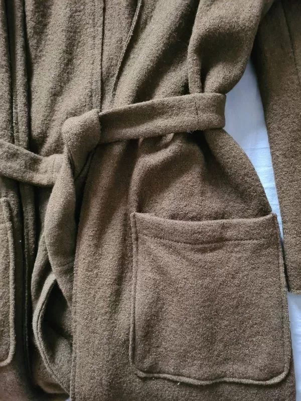 Palton lung Pull&Bear S | Khaki, Fără glugă, Vâscoză - Image 5