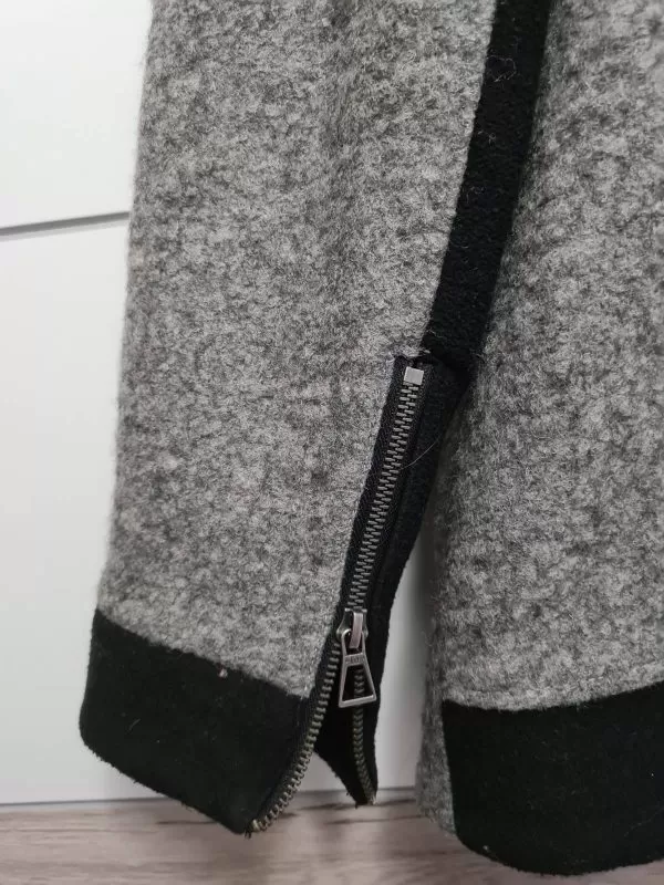 Palton din lână Zara S | Gri, Fără glugă, Lână - Image 6
