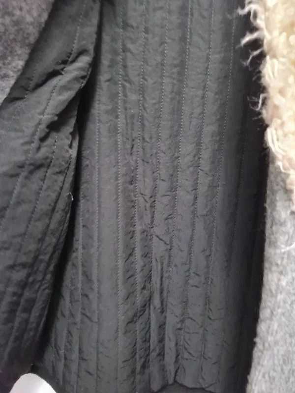 Palton din lână Zara S | Gri, Fără glugă, Lână - Image 5