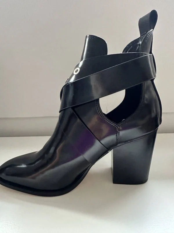 Ghete Zara EU 39 | Negru, Poliuretan - Image 7