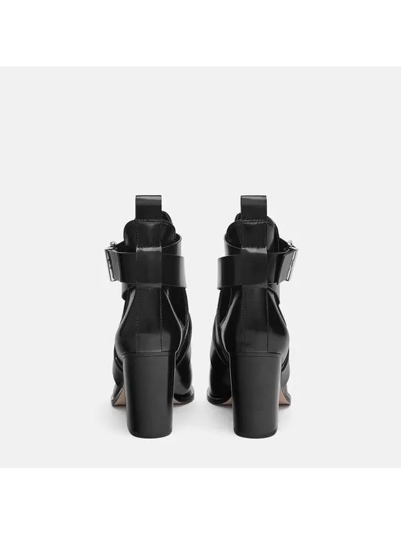 Ghete Zara EU 39 | Negru, Poliuretan - Image 3
