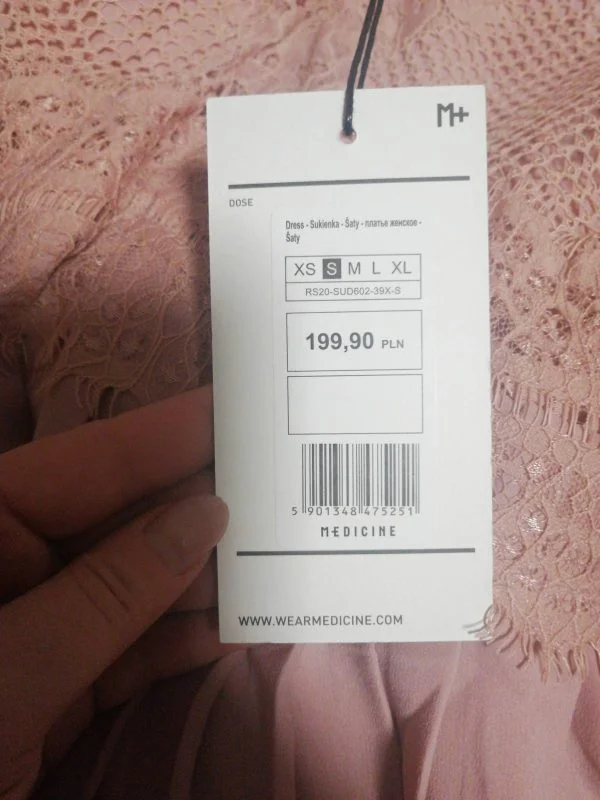 Rochie de seară MEDICINE S | Roz, Midi, Poliester - Image 6