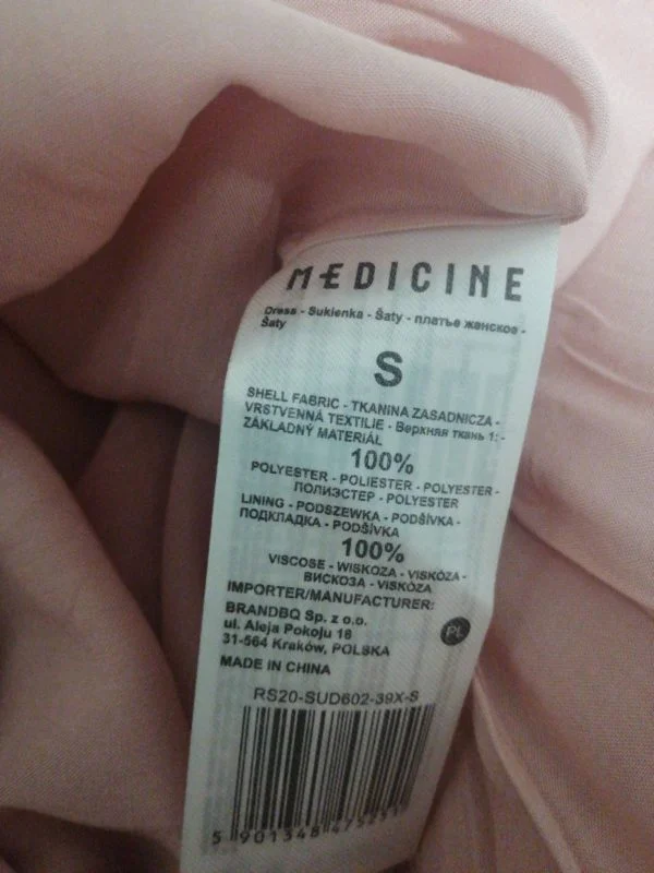 Rochie de seară MEDICINE S | Roz, Midi, Poliester - Image 8
