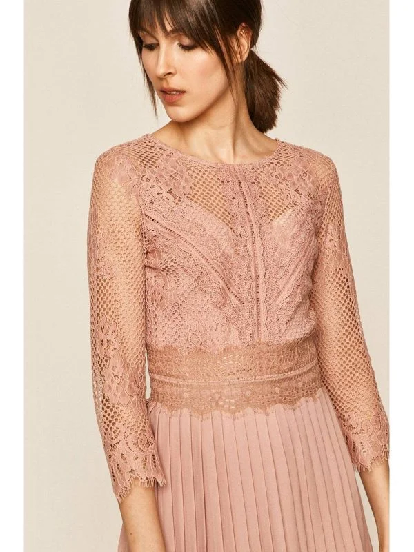 Rochie de seară MEDICINE S | Roz, Midi, Poliester - Image 2