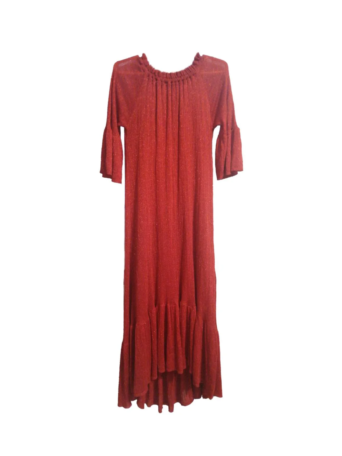 Rochie de seară Zara M | Roșu, Maxi, Vâscoză