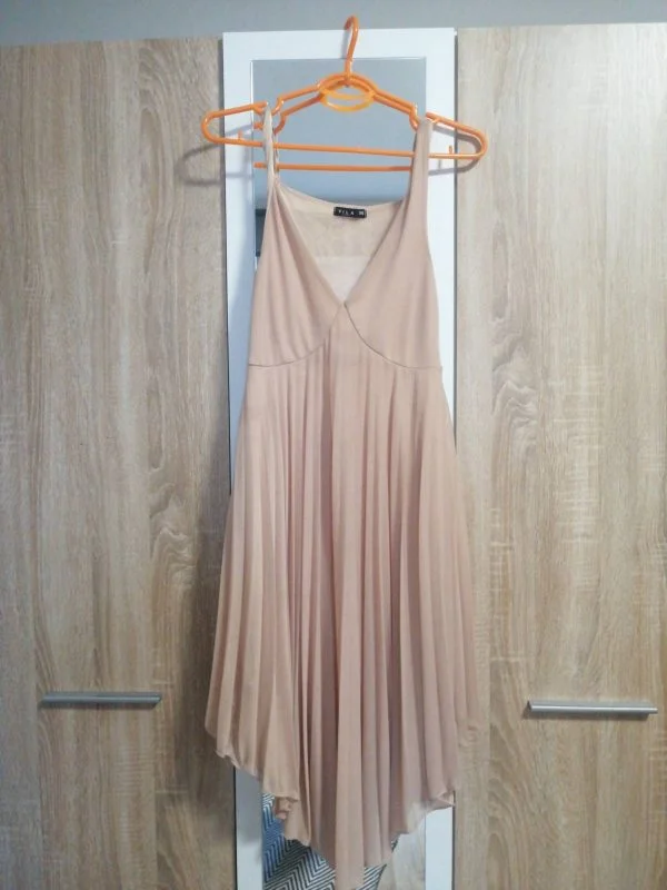 Rochie de seară VILA S | Ivoire, Midi, Poliester - Image 2