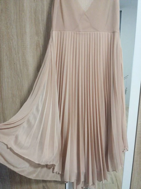 Rochie de seară VILA S | Ivoire, Midi, Poliester - Image 4