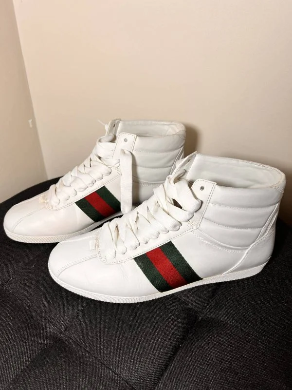 Sneakers Gucci EU 36.5 | Alb, Piele naturală - Image 3