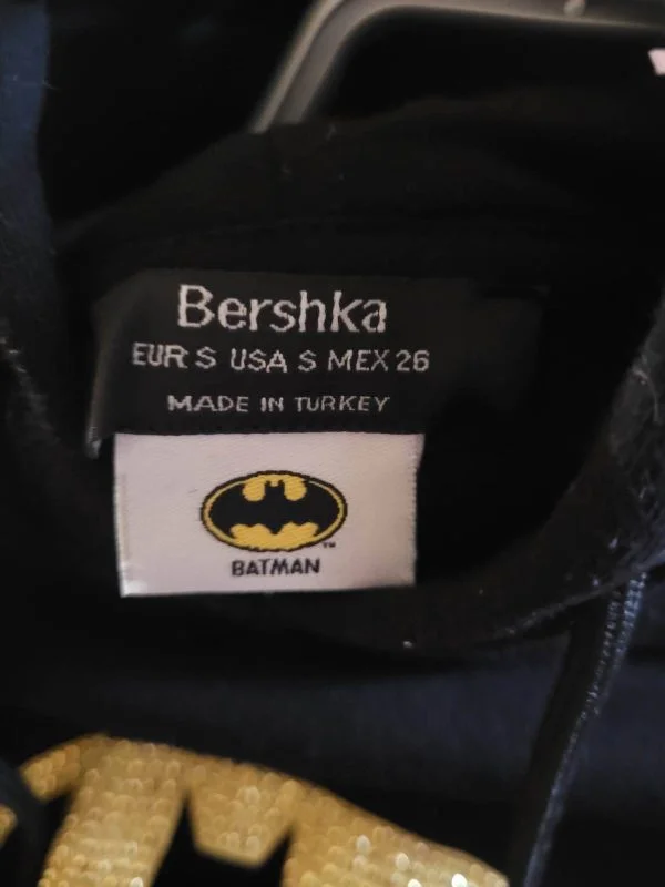 Hanorac Bershka S | Negru, Normal, Bumbac - Image 6