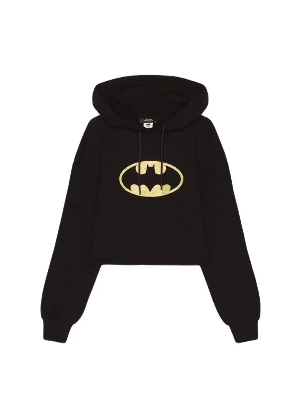 Hanorac Bershka S | Negru, Normal, Bumbac