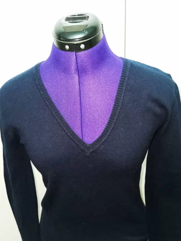 Pulover United Colors of Benetton S | Albastru, Normal, Regular fit, Bumbac - Image 3