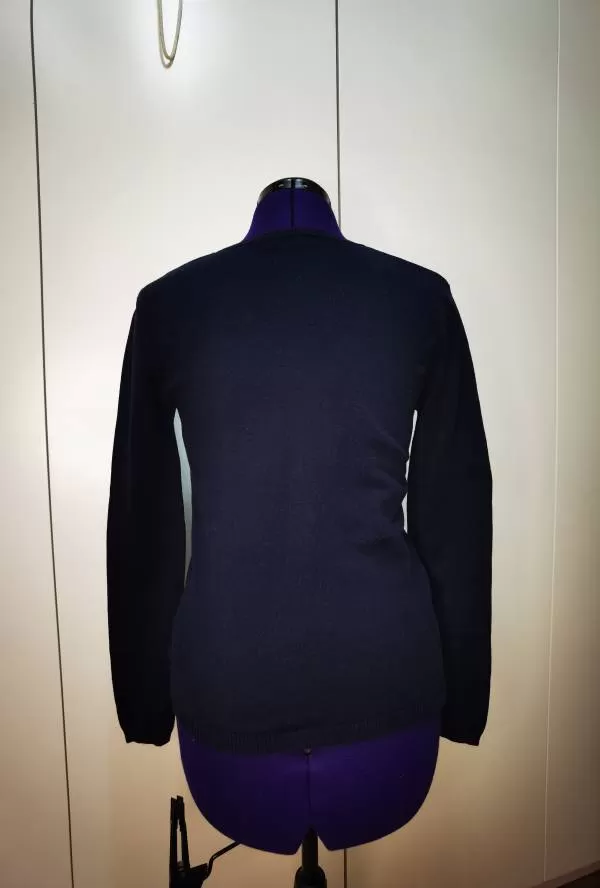 Pulover United Colors of Benetton S | Albastru, Normal, Regular fit, Bumbac - Image 4