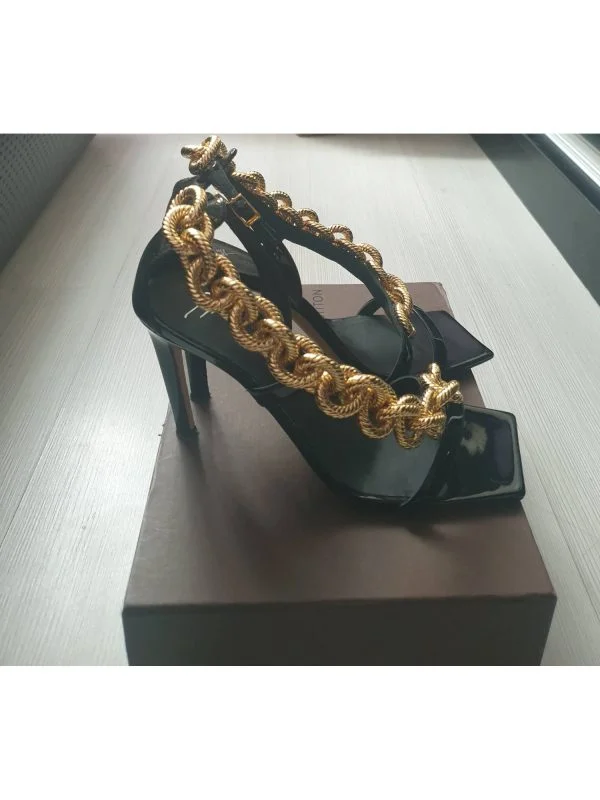 Sandale Giuseppe Zanotti EU 38.5 | Negru, Piele naturală - Image 5