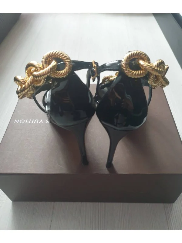 Sandale Giuseppe Zanotti EU 38.5 | Negru, Piele naturală - Image 7