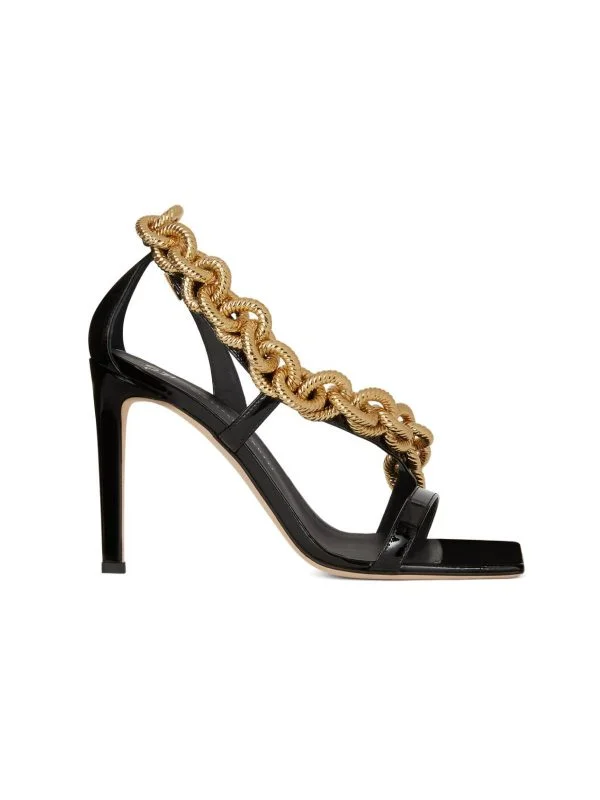 Sandale Giuseppe Zanotti EU 38.5 | Negru, Piele naturală