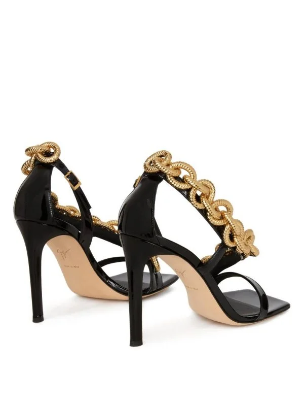 Sandale Giuseppe Zanotti EU 38.5 | Negru, Piele naturală - Image 3