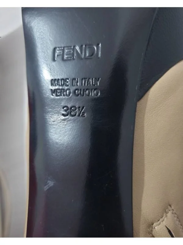 Ghete Fendi EU 38.5 | Bej, Piele naturală - Image 6