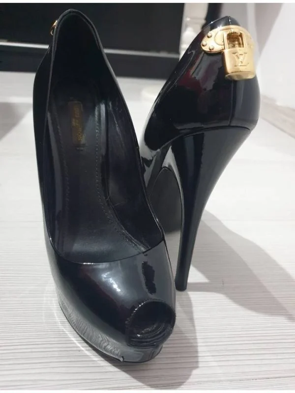 Pantofi cu toc înalt Louis Vuitton EU 39 | Negru, Piele naturală - Image 4