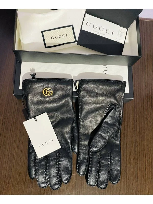 Mănuși Gucci | Negru, Piele naturală - Image 7