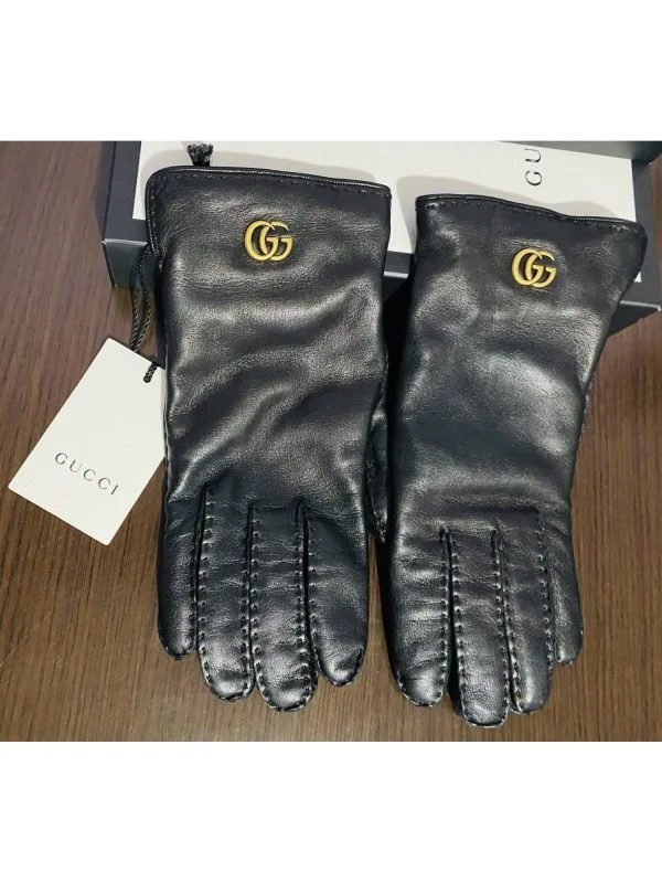 Mănuși Gucci | Negru, Piele naturală - Image 2