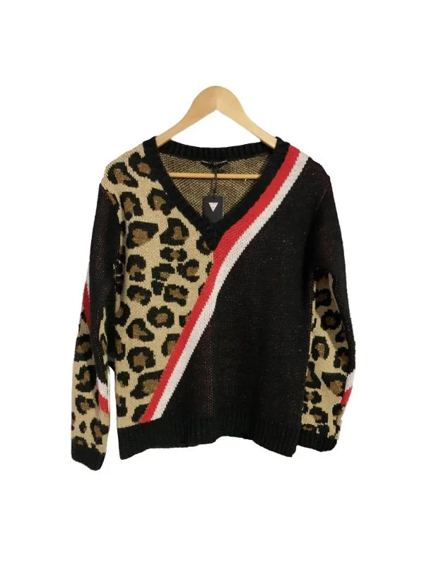 Pulover Guess M | Negru, Normal, Regular fit, Acrilic