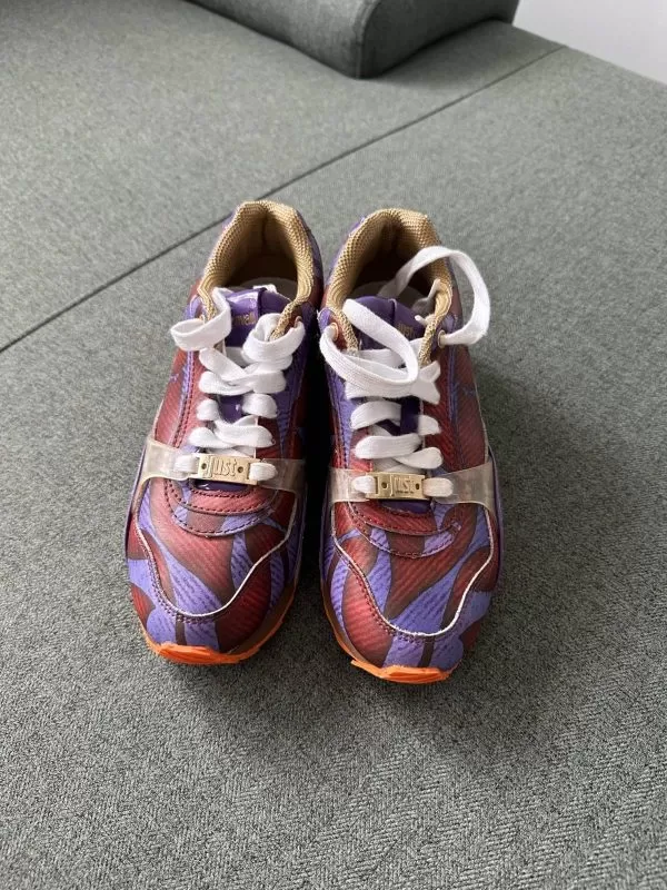 Sneakers Just Cavalli EU 36 | Mov, Piele naturală - Image 2