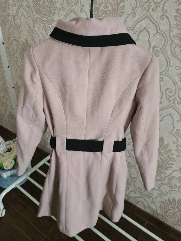 Palton lung LA DONNA EU 34 | Crem, Fără glugă, Poliester - Image 3