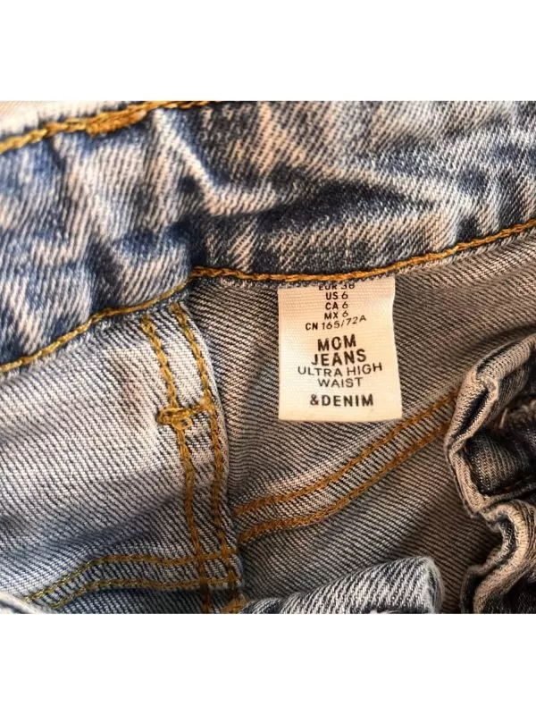 Blugi H&M EU 38 | Albastru, Lungi, Denim - Image 6