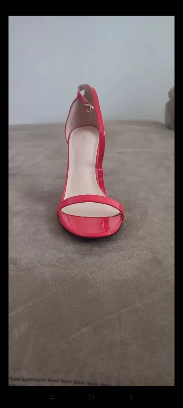 Sandale cu toc Ideal shoes EU 36 | Roșu, Piele ecologică - Image 3