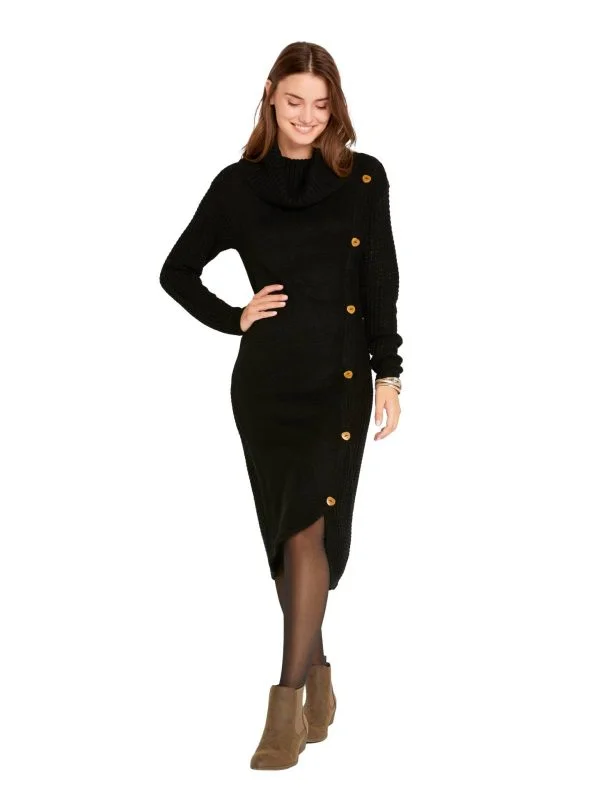 Rochie casual BPC EU 40 | Negru, Midi, Acrilic