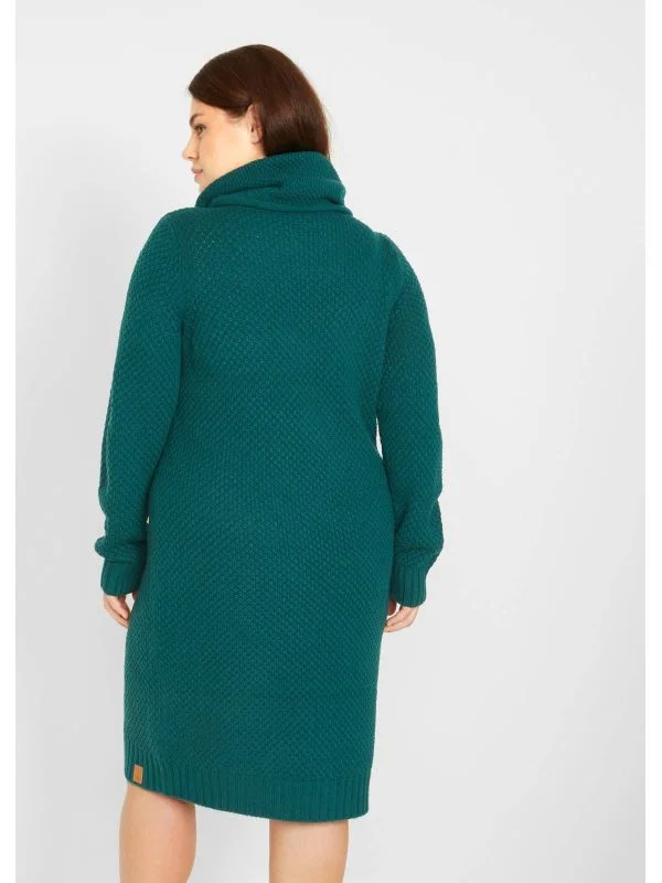 Rochie casual BPC EU 38 | Verde, Midi, Acrilic - Image 3