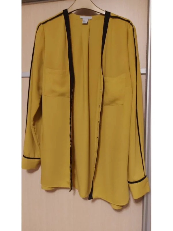 Bluză H&M EU 42 | Galben, Normal, Poliester - Image 2